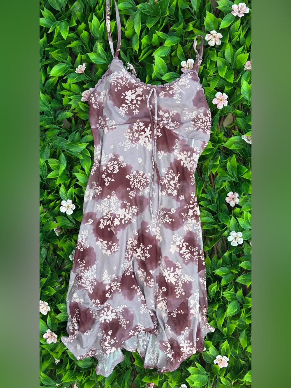 Derek Heart Dusty Mauve Satin Slip Dress